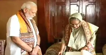 Hasina, Modi inaugurate Bangladesh Bhavan in Shantiniketan