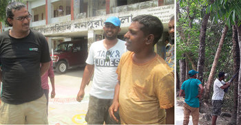 মনপুরায় পাখি শিকারের সময় ৪ পর্যটক আটক