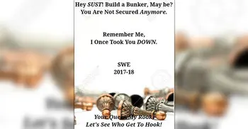 SUST website hacked