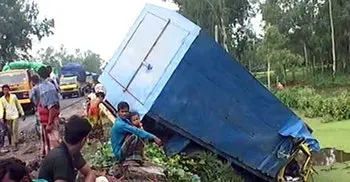 Three killed in Sirajganj road crash