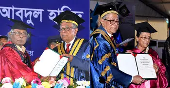 RU confers D Lit degrees on Haque, Selina