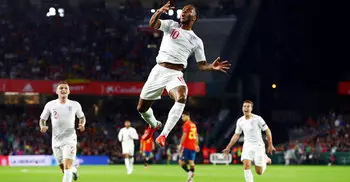 Sterling scores twice as England stun Spain