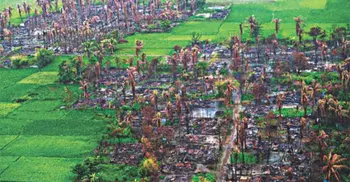 Six dead in fire at Rohingya camp in Myanmar