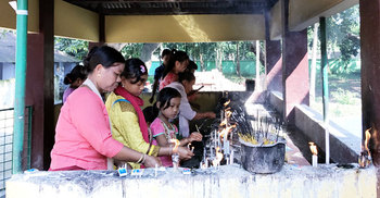 পাহাড়ে প্রবারণা পূর্ণিমা উৎসব