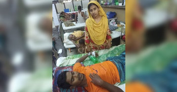 ডেঙ্গুতে আক্রান্ত স্বামী : সন্তান নিয়ে লড়ছেন স্ত্রী