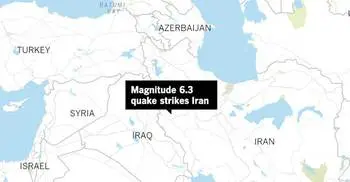 Over 500 hurt in magnitude 6.3 earthquake in western Iran