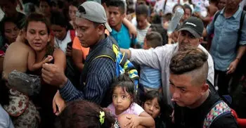 Caravan migrants declare hunger strike to pressure US