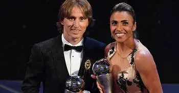 Modric, Marta named players of the year at Best Fifa Awards