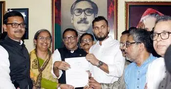 Mashrafe gets AL’s nomination for Narail-2 constituency