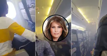 Melania Trump’s plane forced to turn around after smoke filled the cabin