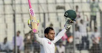 Mushfiqur hits second double century in Test