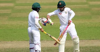 Tigers’ reign first day as Mominul, Mushfiqur hits ton in 2nd Test