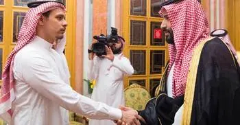 Saudi prince meets Khashoggi’s son on tense day in Riyadh