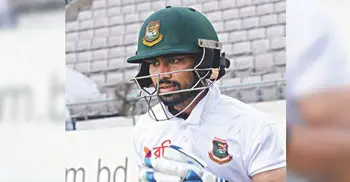 Shadman hits half century in debut Test