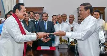 Sri Lanka president sacks prime minister, appoints Rajapaksa