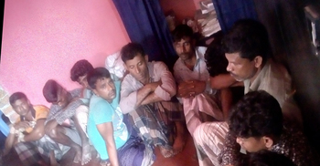 চুরি করা গরু বিক্রি করতে এসে ধরা ১০ চোর