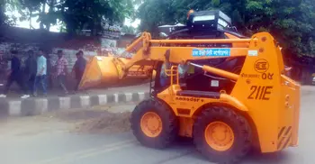 Disposal of animal waste continued for the second day