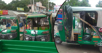 লোকসানের ভয়ে সিএনজির শো-রুম ভাঙচুর করল বাস শ্রমিকরা