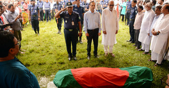 রাষ্ট্রীয় মর্যাদায় সিপিবি নেতা আবু জাফরের দাফন সম্পন্ন