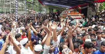 Ershad’s fourth Janaza held, to be buried in Rangpur