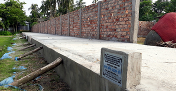 সরকারি বরাদ্দে নিজের বাড়ির রাস্তা পাকা