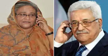 Palestinian president extends Ramadan greetings to Sheikh Hasina