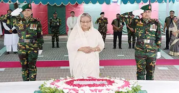 Sheikh Hasina pays homage to Bangabandhu in Tungipara