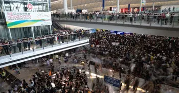 Hong Kong airport cancels flights over protests