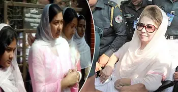 Khaleda passes time with granddaughters; takes homemade food on Eid day