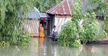 কুড়িগ্রামে নতুন করে তিন শতাধিক গ্রাম প্লাবিত