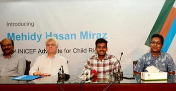 Miraz becomes UNICEF child rights advocate