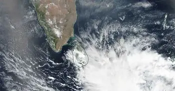 Cyclone “Fani” moves north northwestwards
