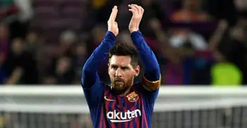 Captain Messi showing Barcelona the way