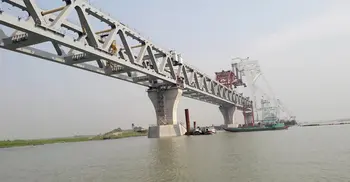 Padma Bridge’s 11th span installed