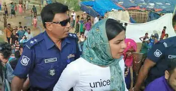 Priyanka visits Rohingya camps in Teknaf