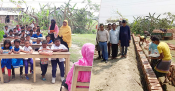 সেই স্কুলের ভবন হচ্ছে, বদলে যাচ্ছে চিত্র