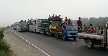 40km tailback on Dhaka-Tangail Highway