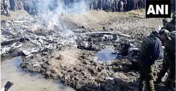 Indian helicopter crashes in J&K’s Budgam, 2 killed
