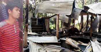 ধর্ষকের বাড়ি আগুন দিয়ে পুড়িয়ে দিল জনতা