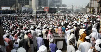 Tabligh demo disrupts flight schedule at Shahjalal airport