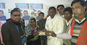 নির্বাচনী সহিংসতায় নিহত মিরাজের পরিবারের পাশে এমপি আয়েন