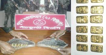 স্যান্ডেলে সাড়ে ৮১ লাখ টাকার স্বর্ণ