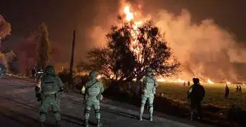Mexico explosion: 20 killed after burst pipeline ignites