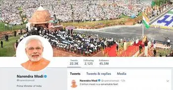 Indian PM Modi loses 1 lakh followers in Twitter