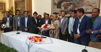 প্রধানমন্ত্রী শেখ হাসিনাকে বাফুফের শুভেচ্ছা