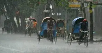 Met office predicts rain until Monday morning