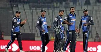 Comilla Victorians bat against Rangpur Riders