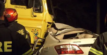 5 killed in truck-car collision