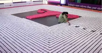 Bengaluru Guinness record with sanitary napkins