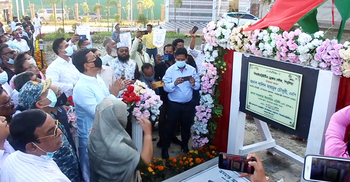 শিমুলিয়াঘাটে বিআইডব্লিউটিএর ড্রেজার বেইজ উদ্বোধন